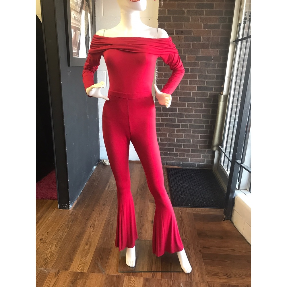 Sexy Red Jumpsuit reg + plus